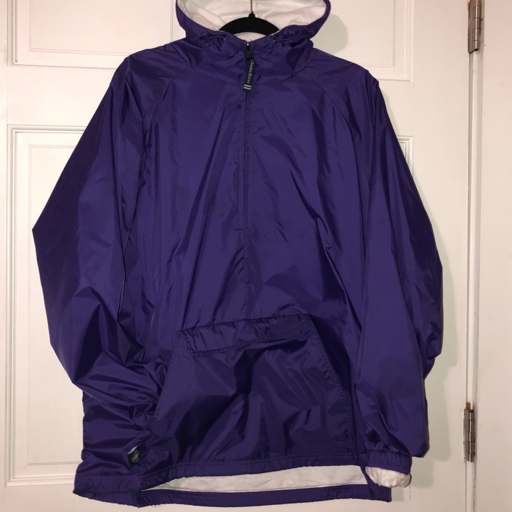 ☔️Purple Quarter Zip Wind Breaker☔️